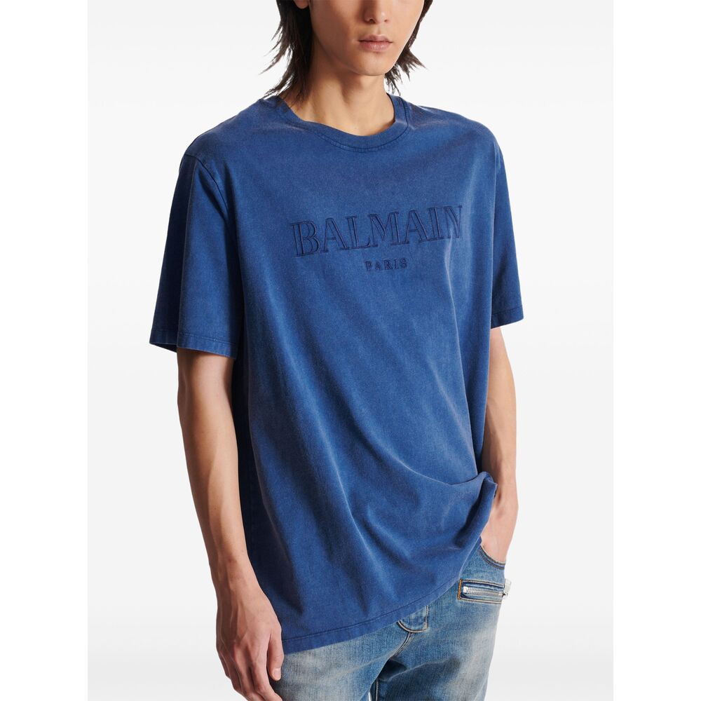 Balmain Blue T-Shirts & Vests - T-Shirts Men - 5