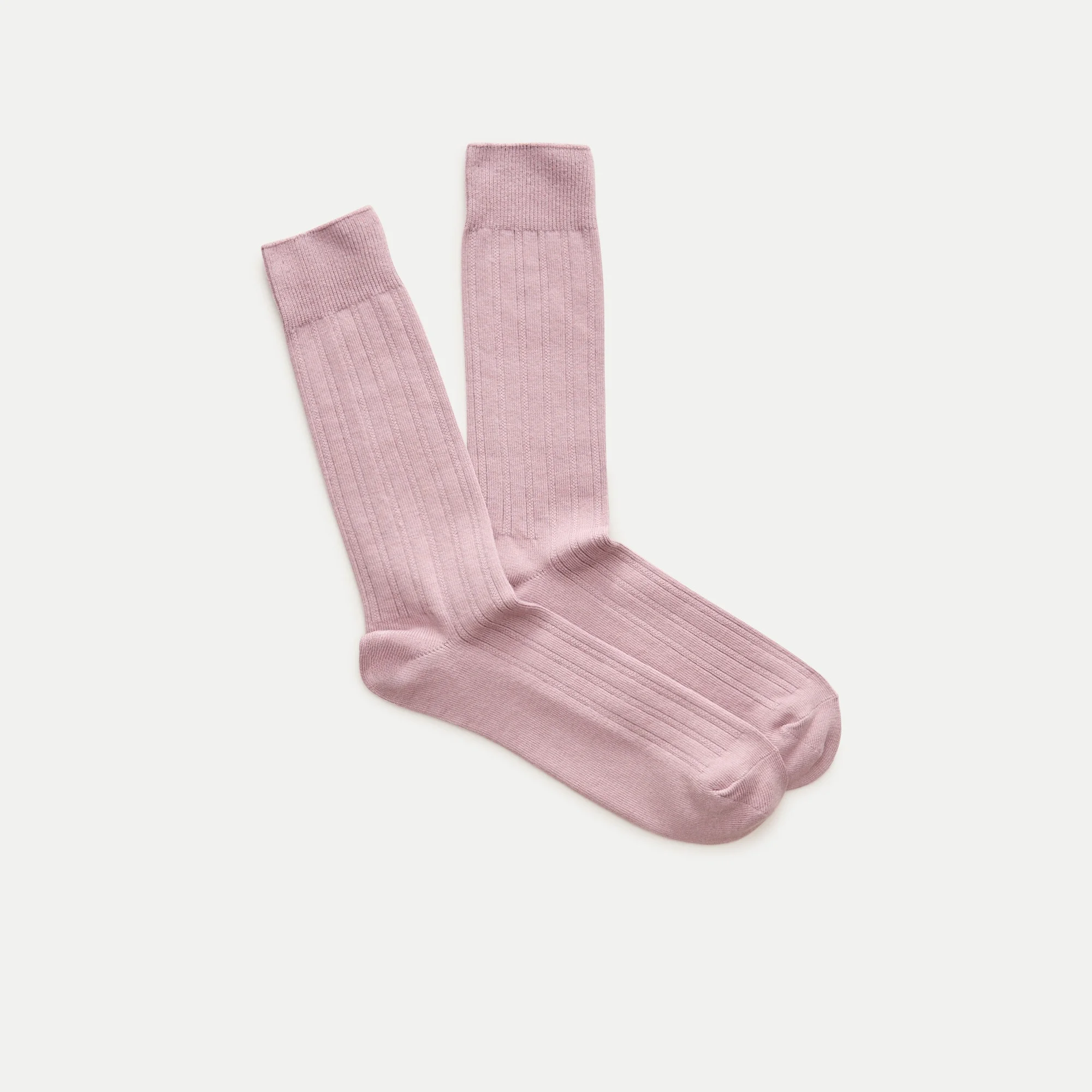 Ribbed cotton-blend socks - 1