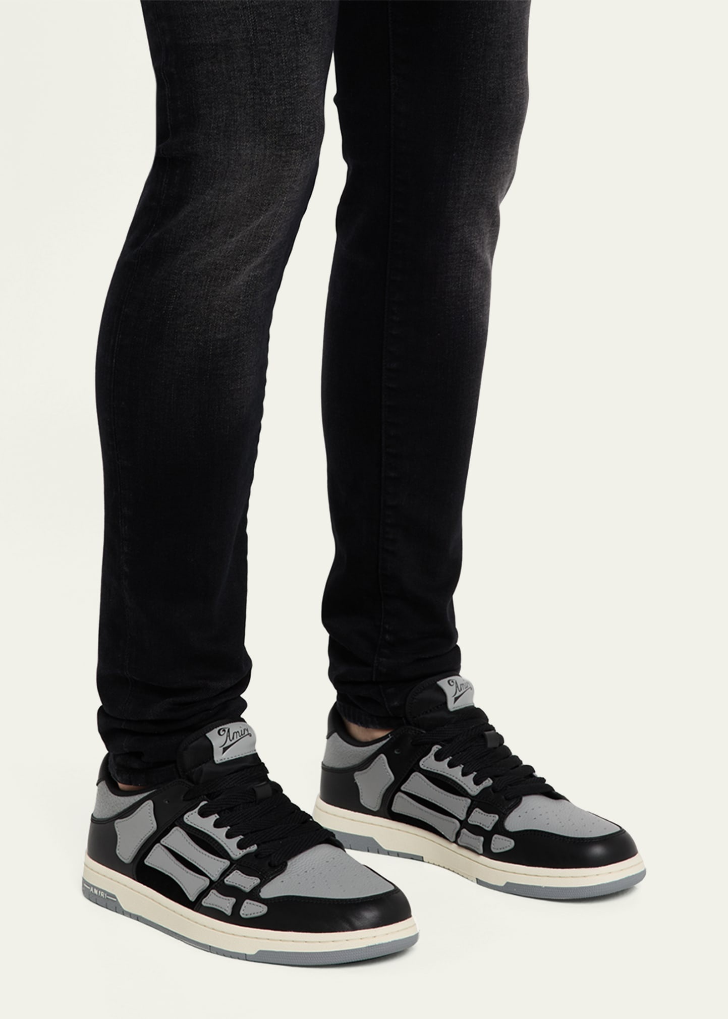 Men's Skel Low-Top Two-Tone Leather Sneakers - 2