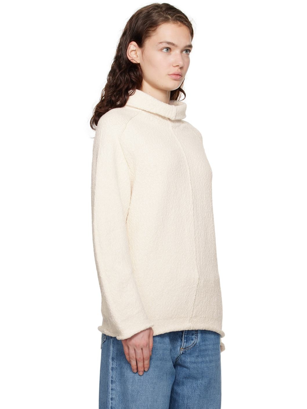 Off-White Compact Cotton Turtleneck - 4