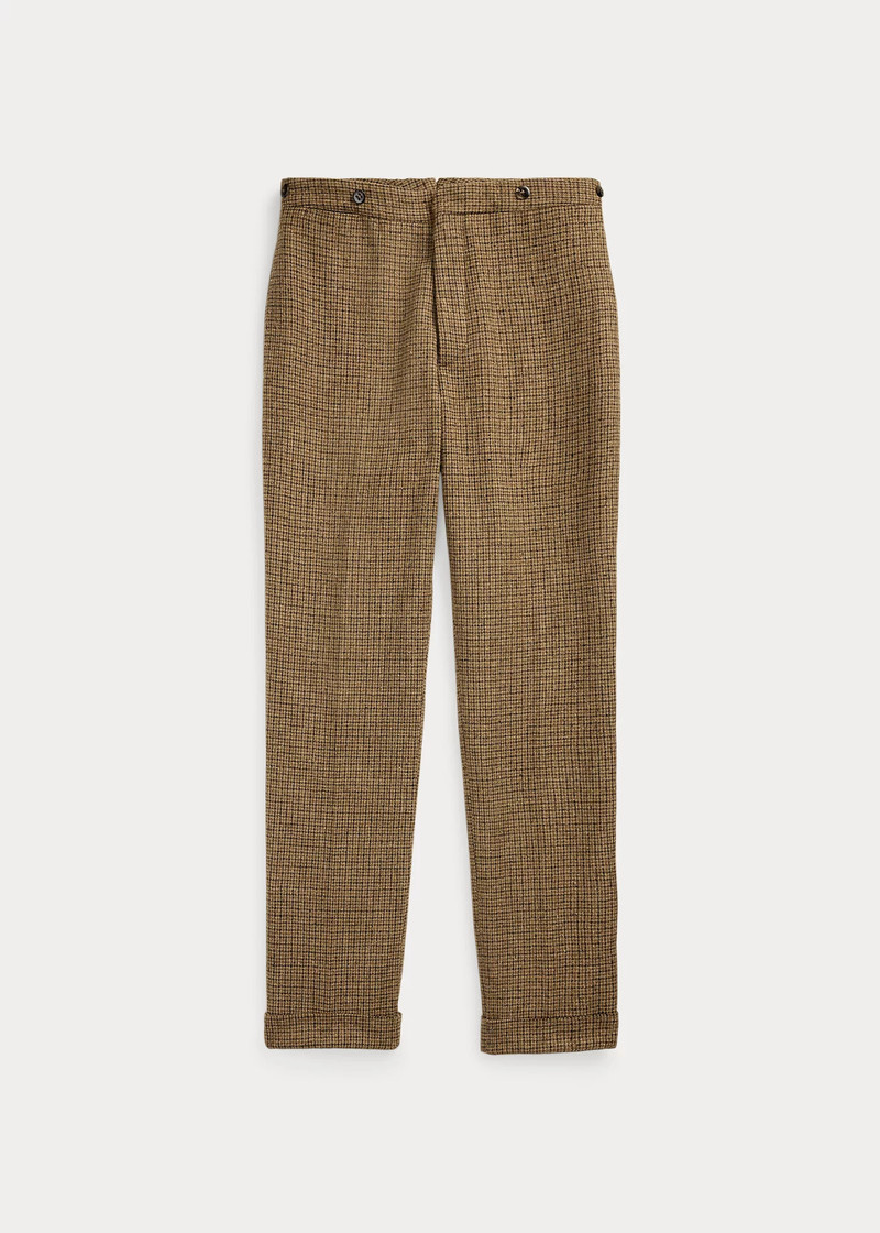 Slim Fit Checked Wool Suit Trouser 1