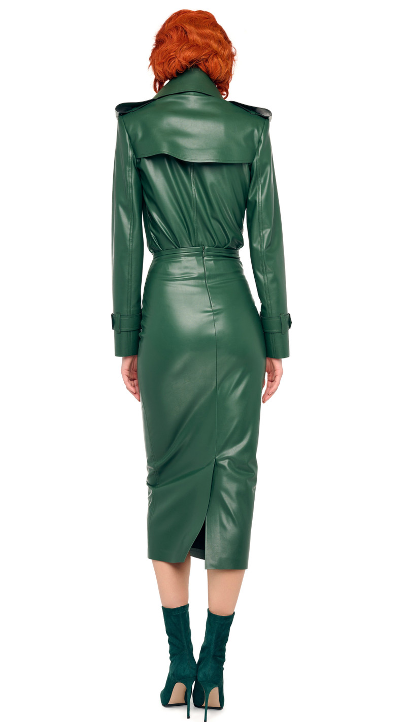 DOUBLE BREASTED TRENCH BODYSUIT 3