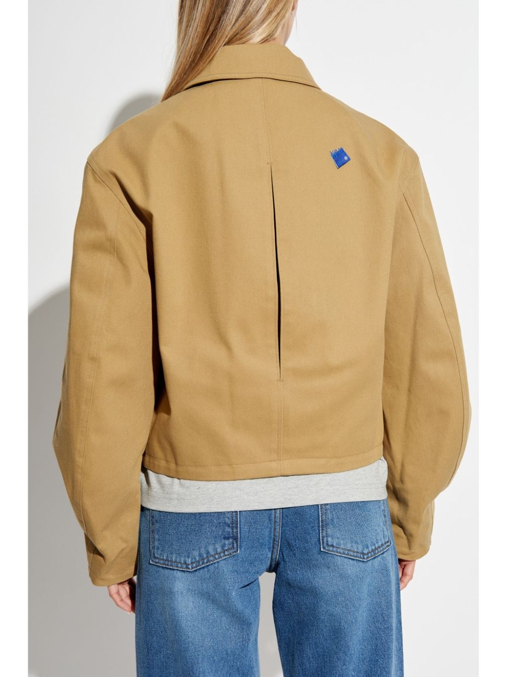 logo patch denim jacket - 4