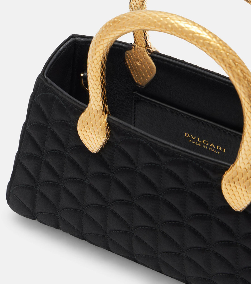 BVLGARI Serpentine Duette satin top-handle bag outlook