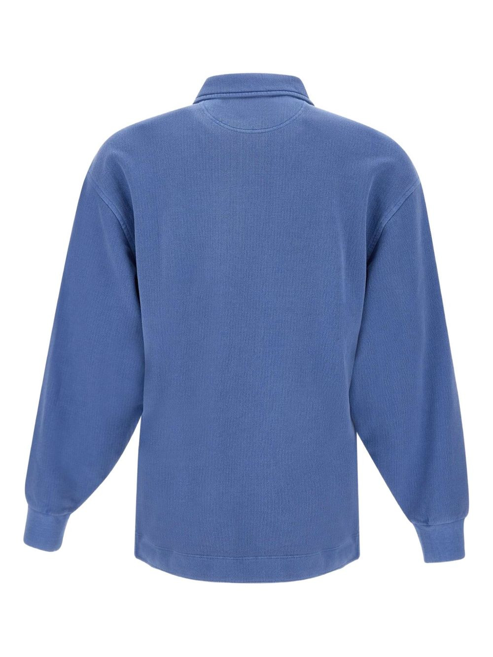 half-zip cotton polo shirt - 2