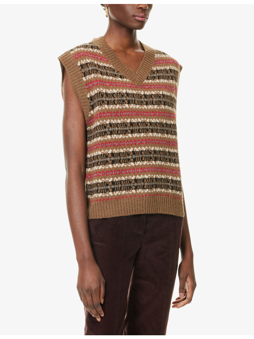 Fleres Intarsia Knit Vest - 3