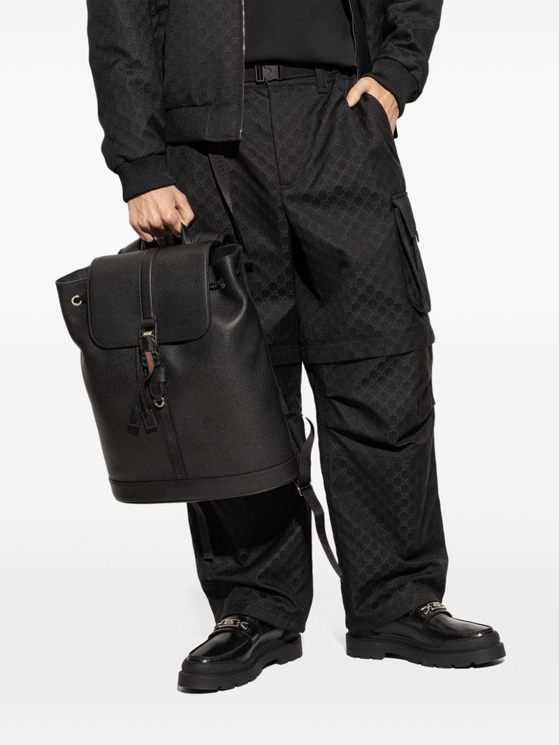 GUCCI large web-detail backpack outlook