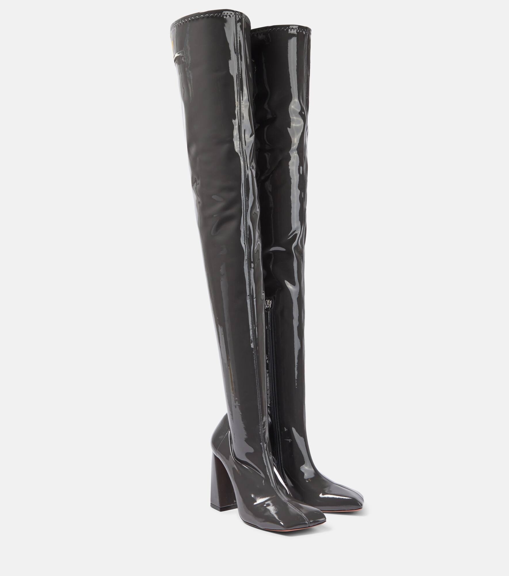 Marine Stretch 95 latex over-the-knee boots - 1