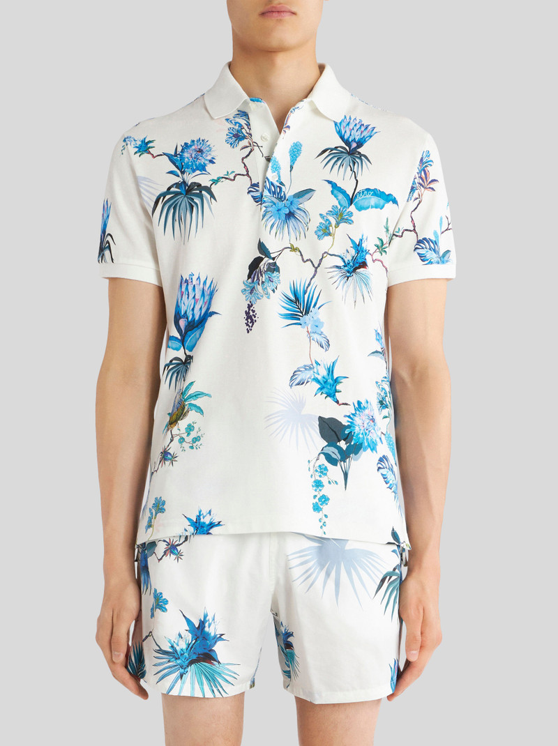 FLORAL JERSEY POLO SHIRT 2