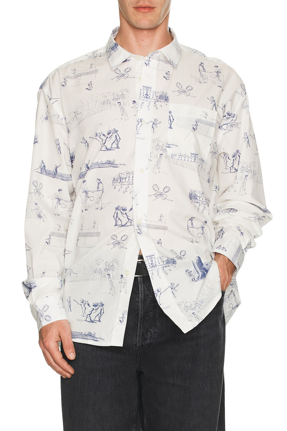 Printed Poplin Shirt - 3