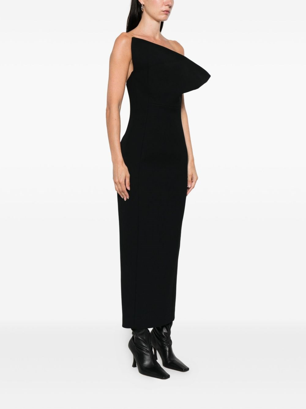 WOOL AND SILK BLEND DRESS - 4