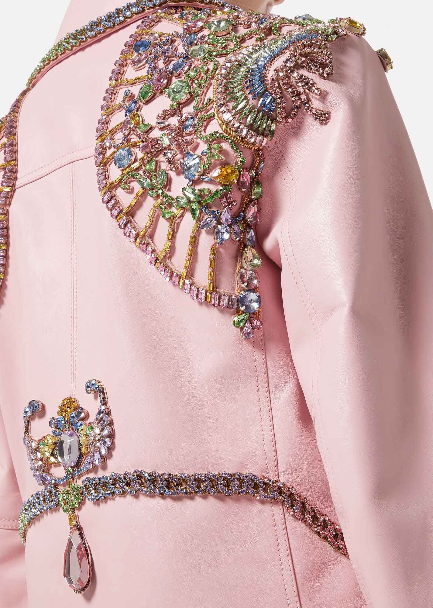 Crystal I Ventagli Leather Jacket - 5