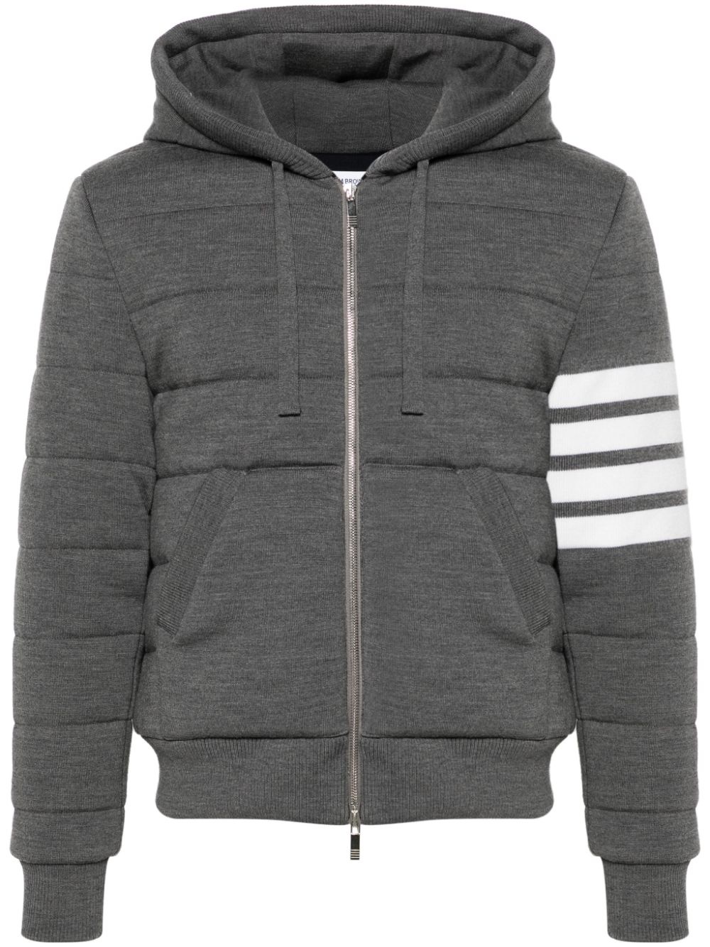 4-Bar stripe hooded jacket - 1