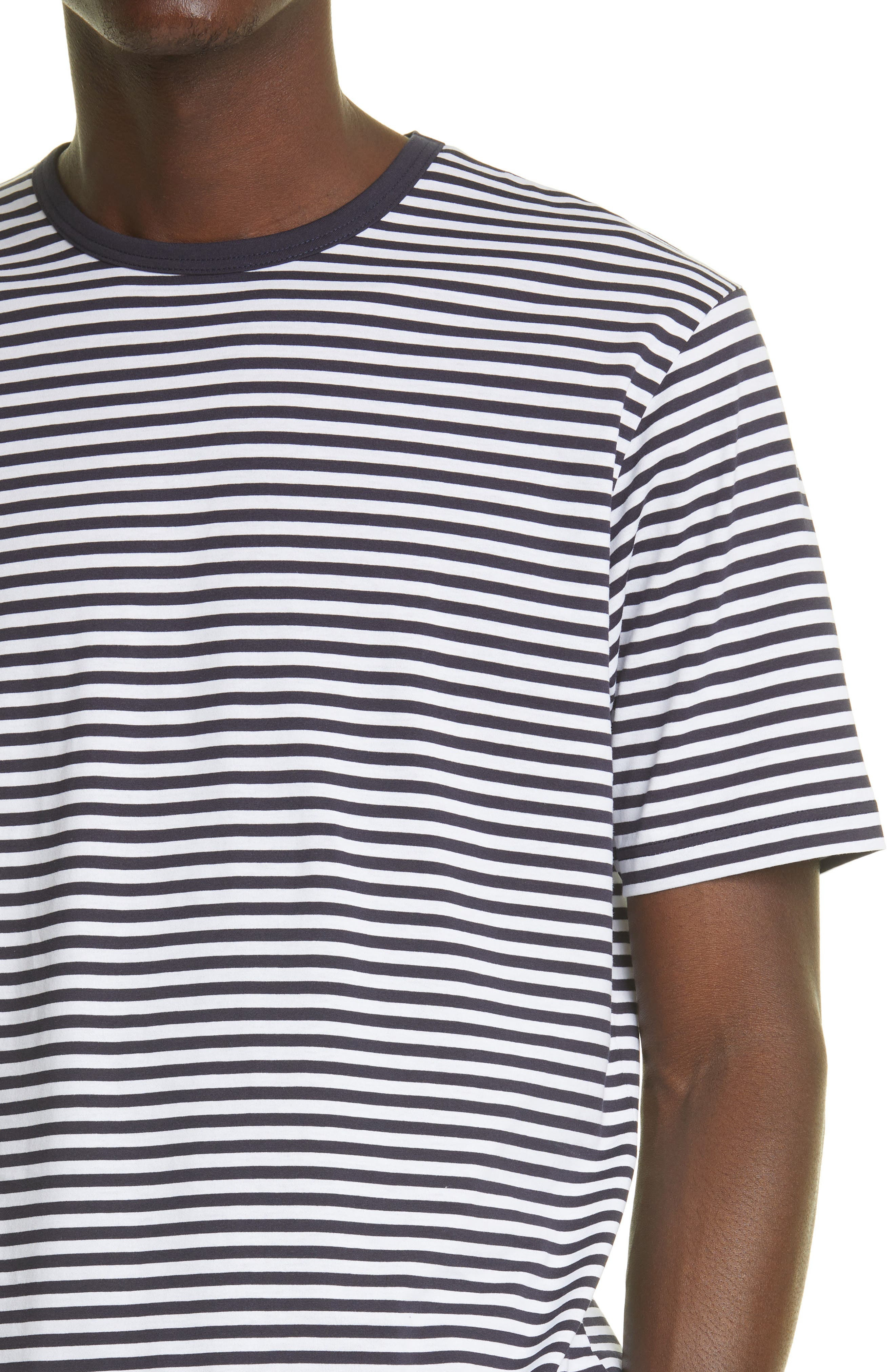 Sunspel Stripe T-Shirt in White/Navy at Nordstrom - 4
