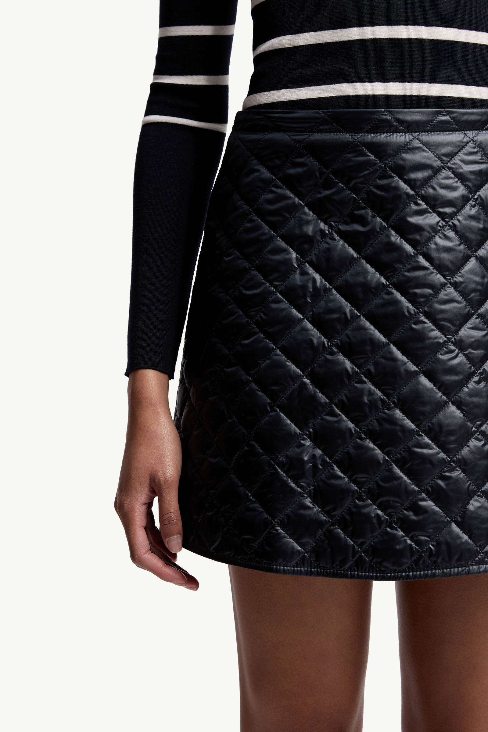 Diamond-Quilted Mini Skirt - 6