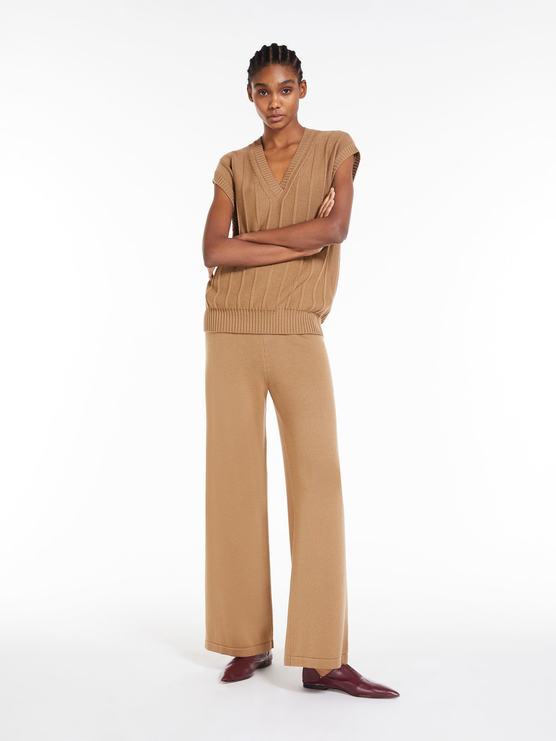 VISONE Wool yarn trousers - 2