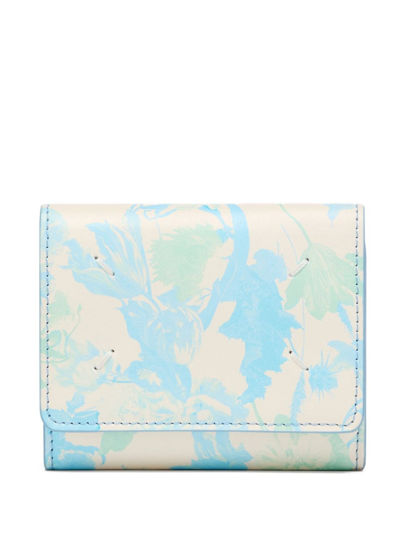 floral zip leather wallet 1