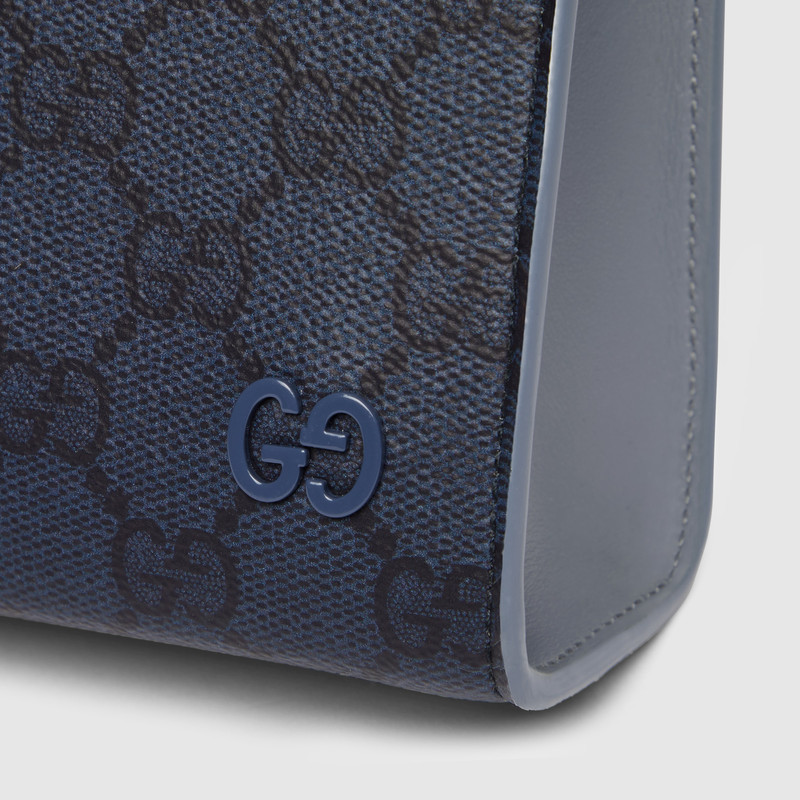 Dusty blue trim small pouch 5