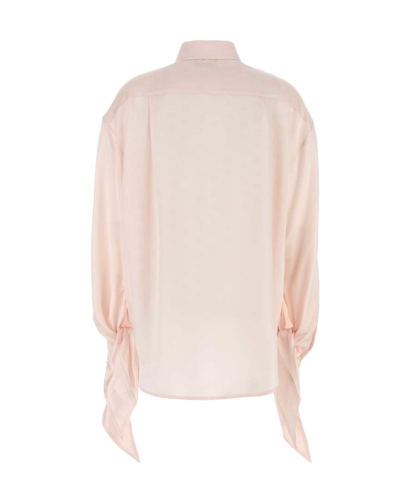 Pastel Pink Satin Shirt - 2
