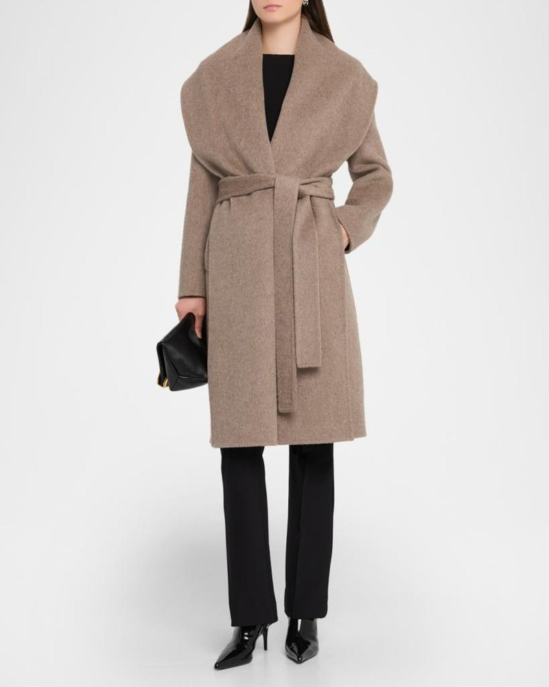 Yael Shawl-Collar Wrap Coat 4