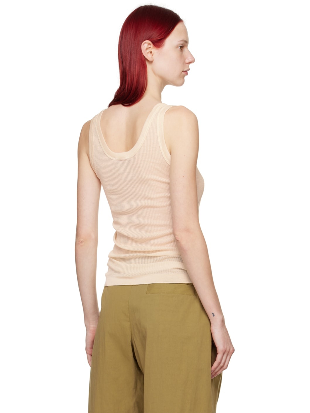 Off-White Seamless Tank Top - 3