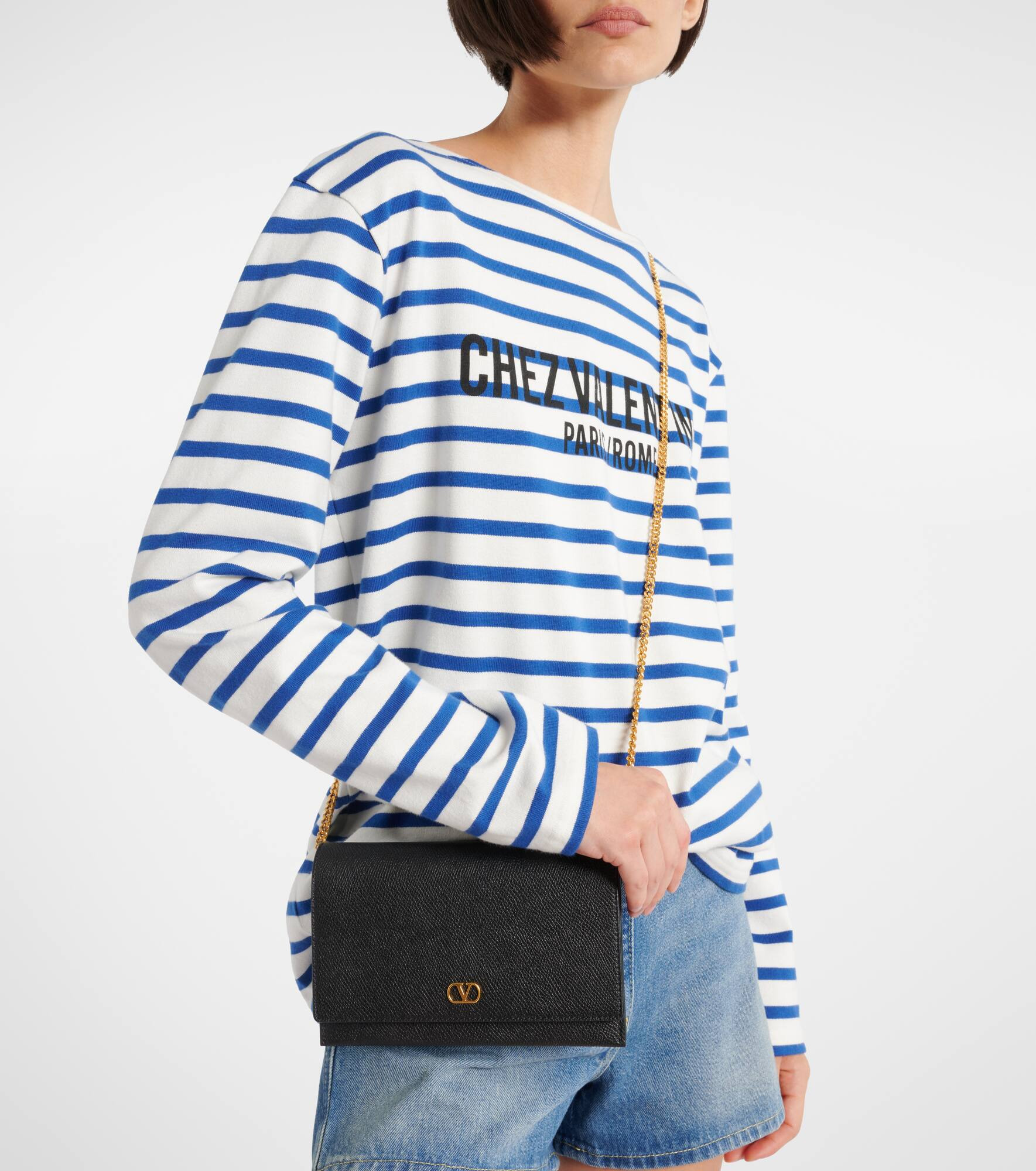 VLogo Signature Mini leather crossbody bag - 2