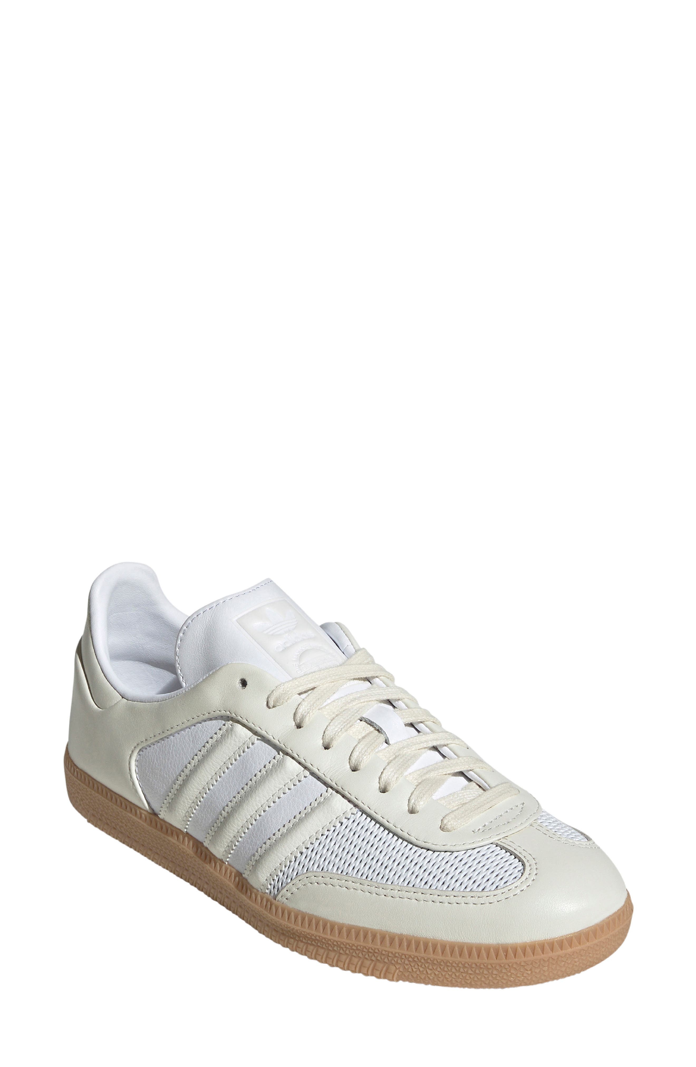 adidas Samba OG Sneaker in White/Off White/Gum at Nordstrom - 1