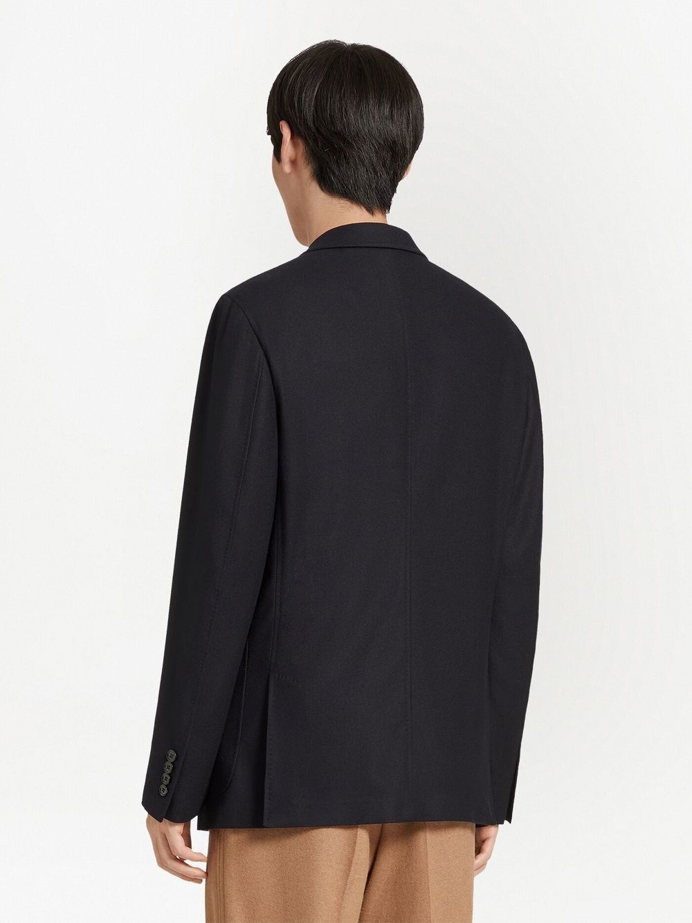 Trofeo single-breasted cashmere jacket - 4
