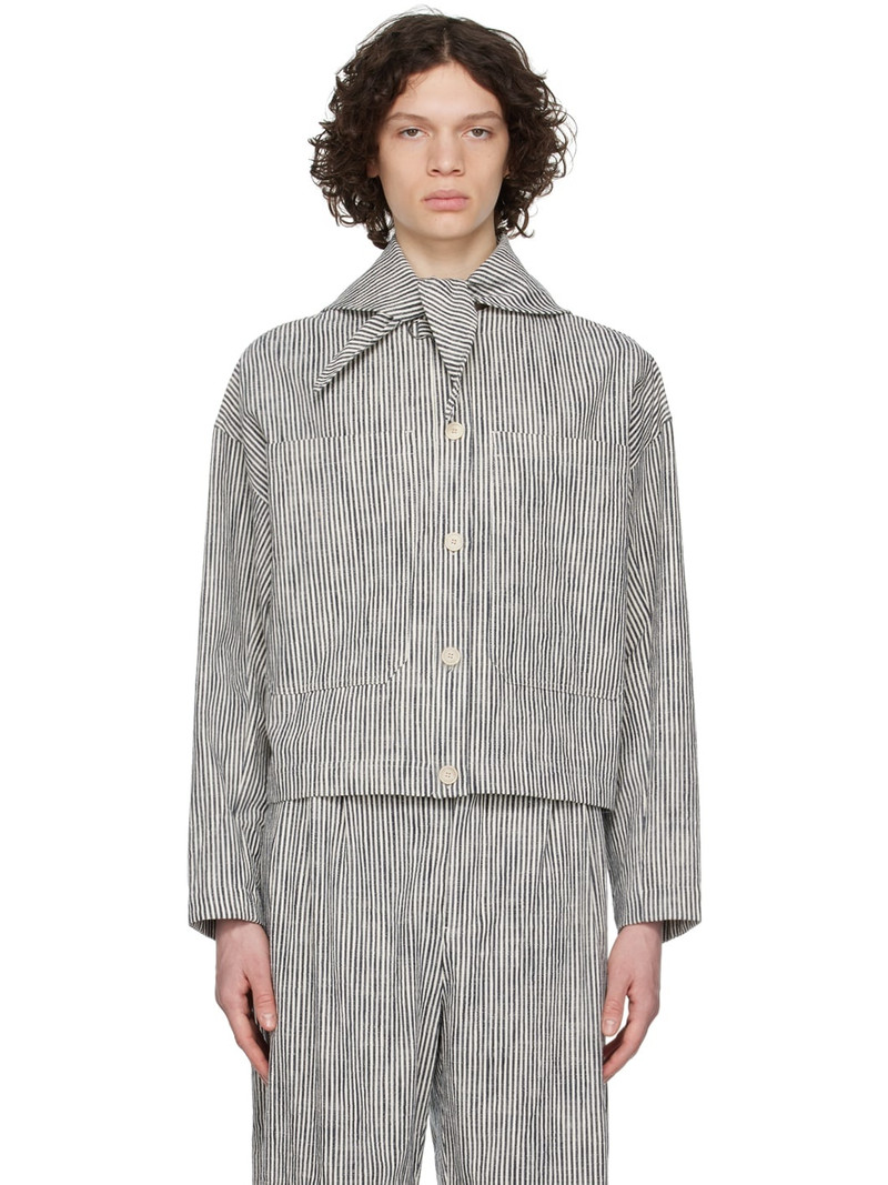 White & Navy 'The Skipper' Jacket 1