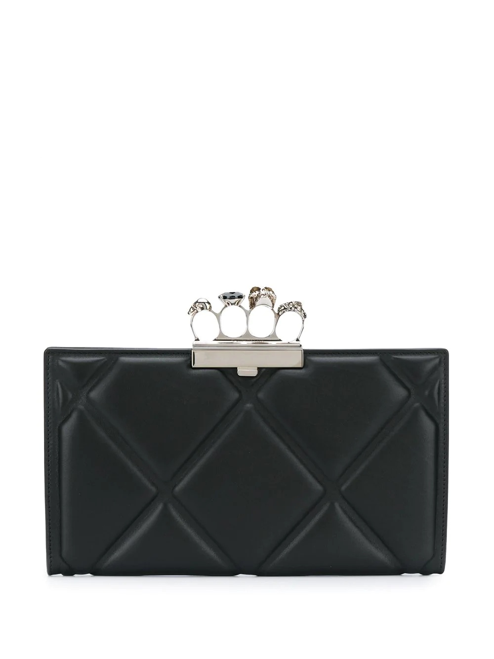 4-ring quilted clutch bag - 1