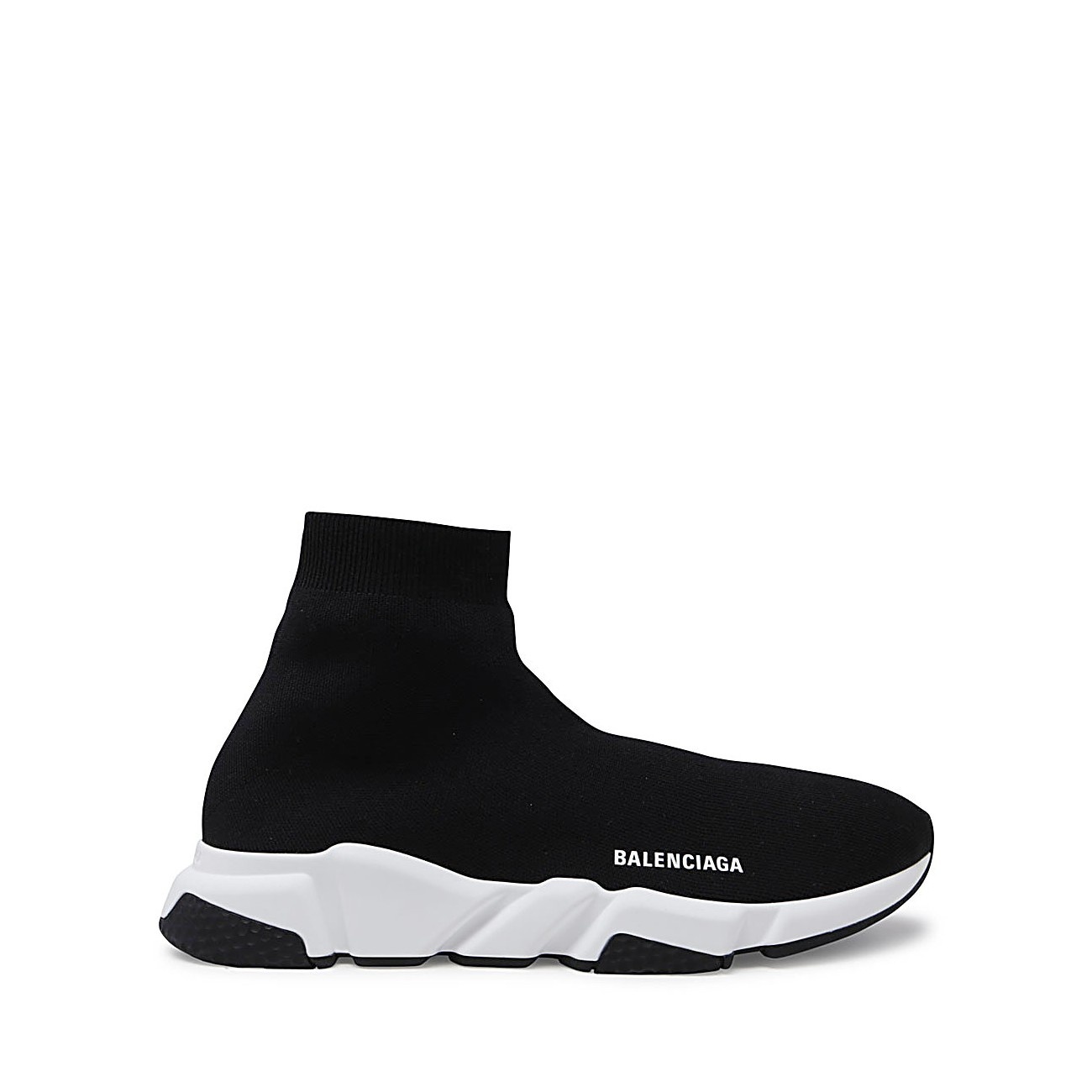 black and white canvas speed sneakers - 1