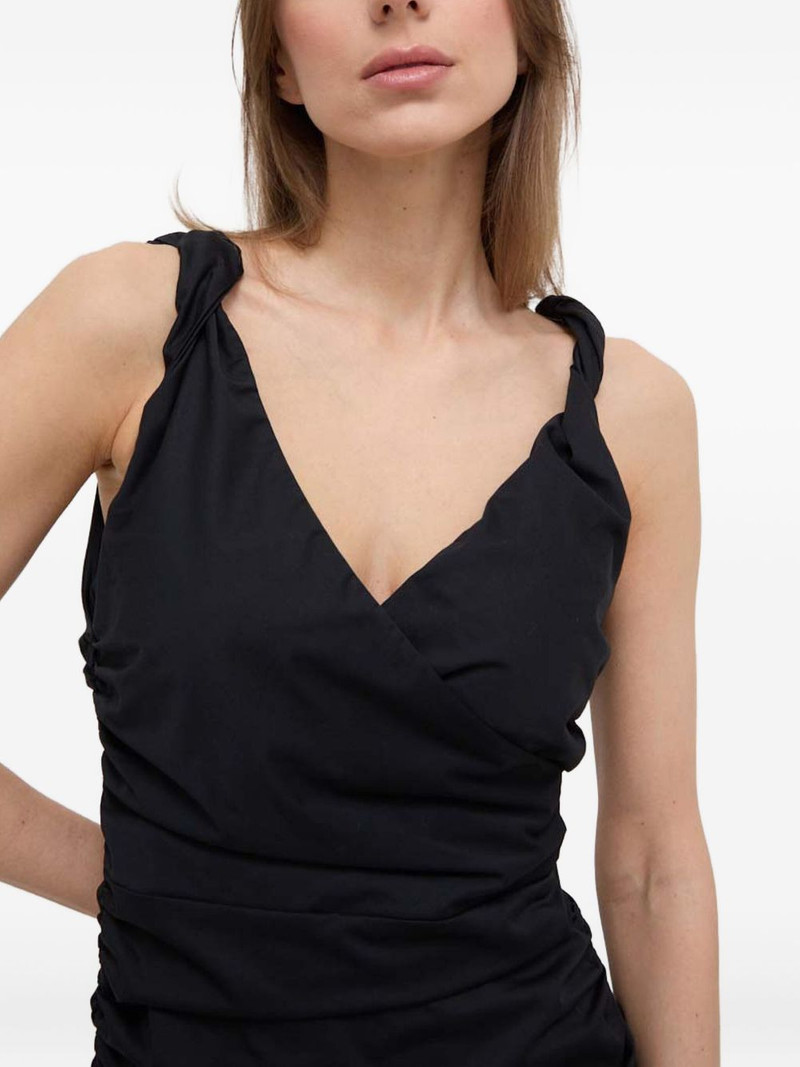 twisted ruched mini dress 5