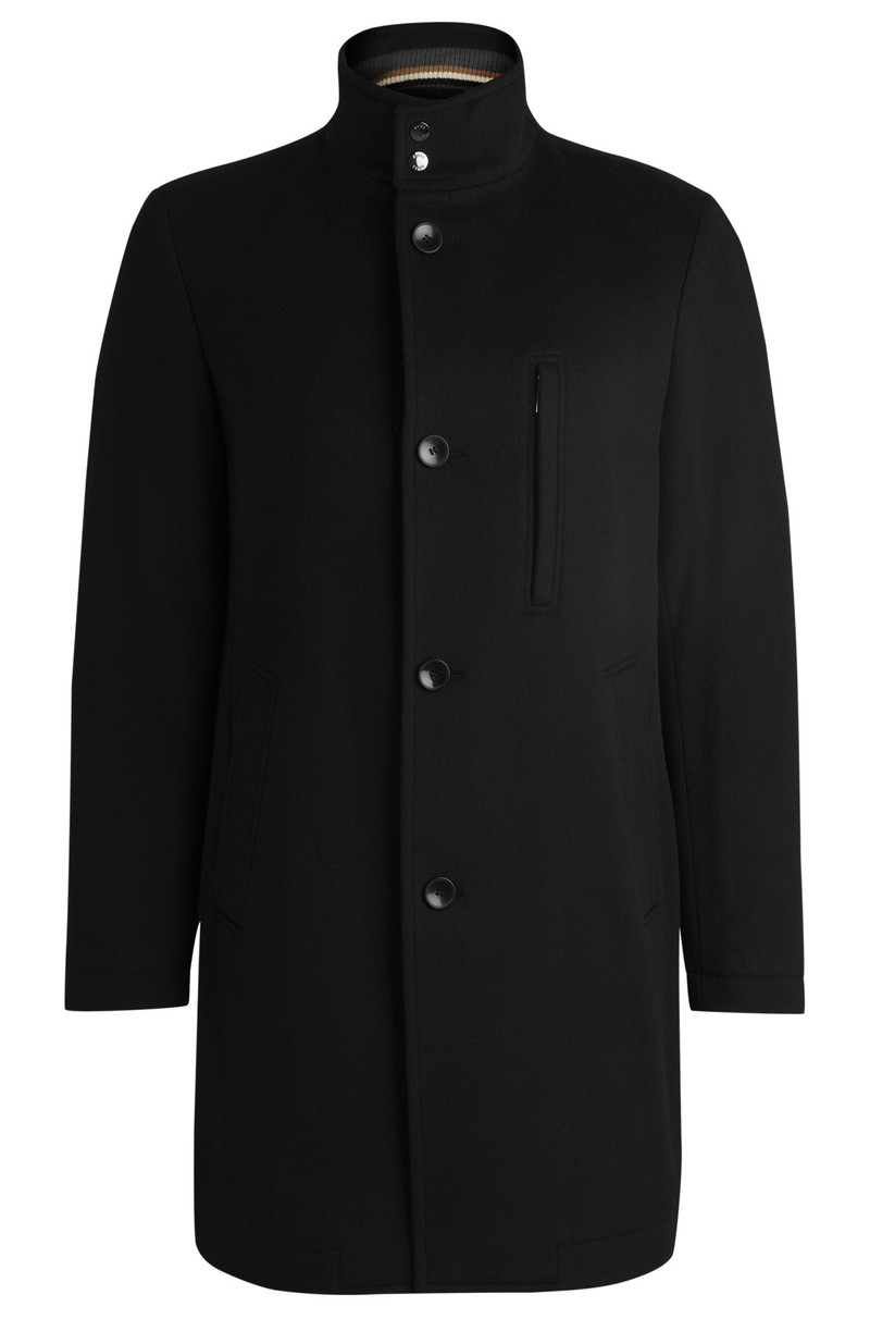 SLIM-FIT COAT IN WOOL AND CASHMERE 1