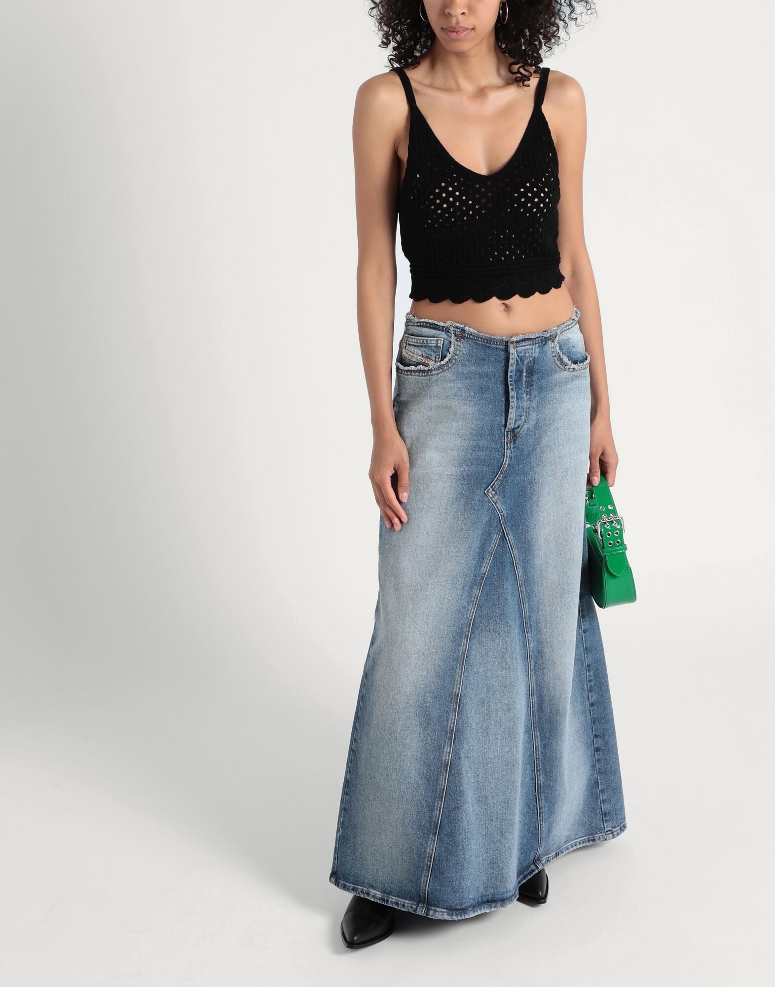 Blue Women's Denim Skirt - 2