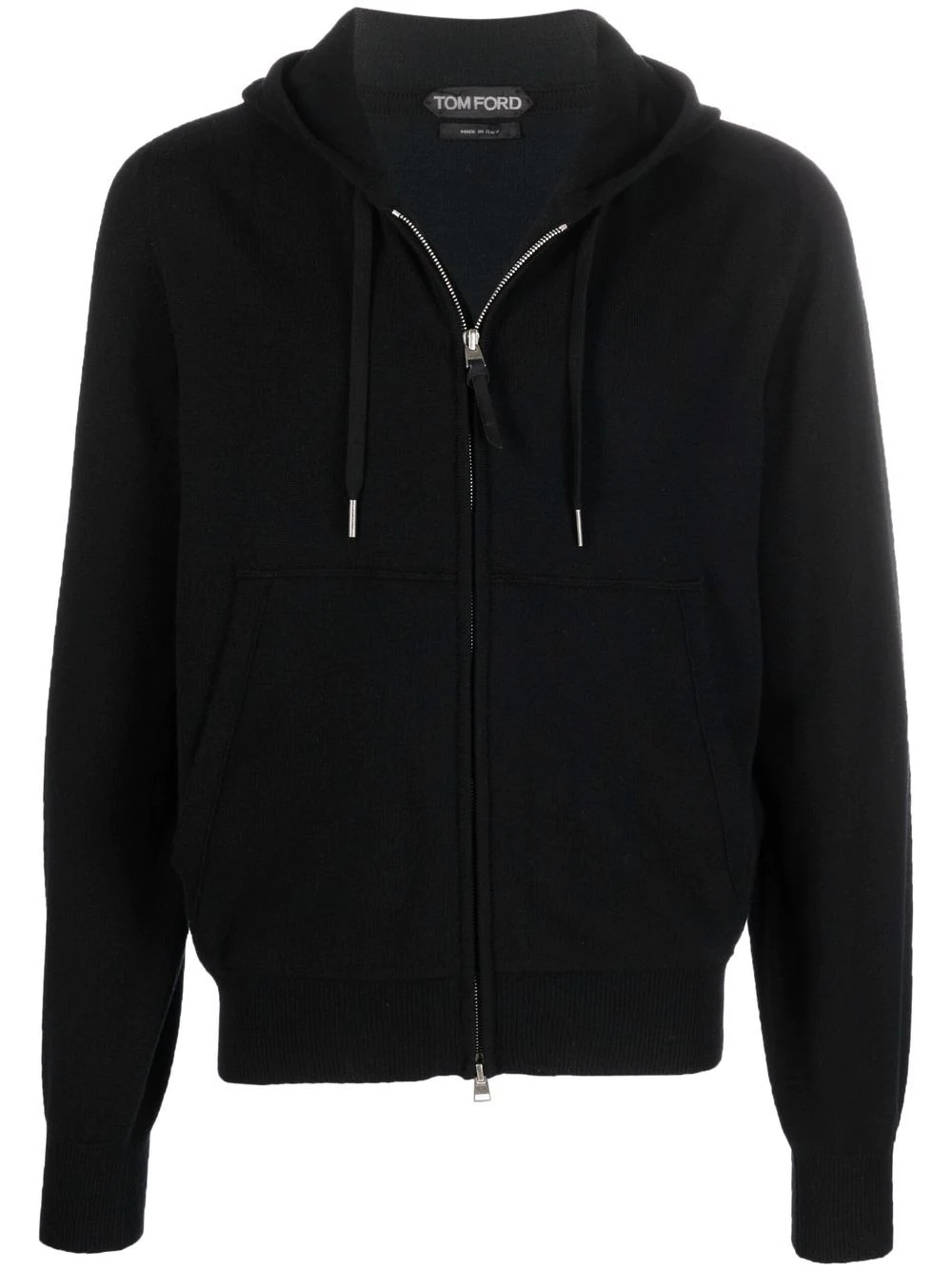 zip-up cotton hoodie - 1