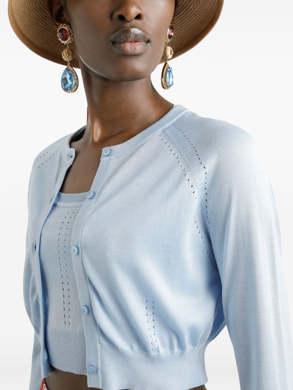 silk-blend cardigan - 4