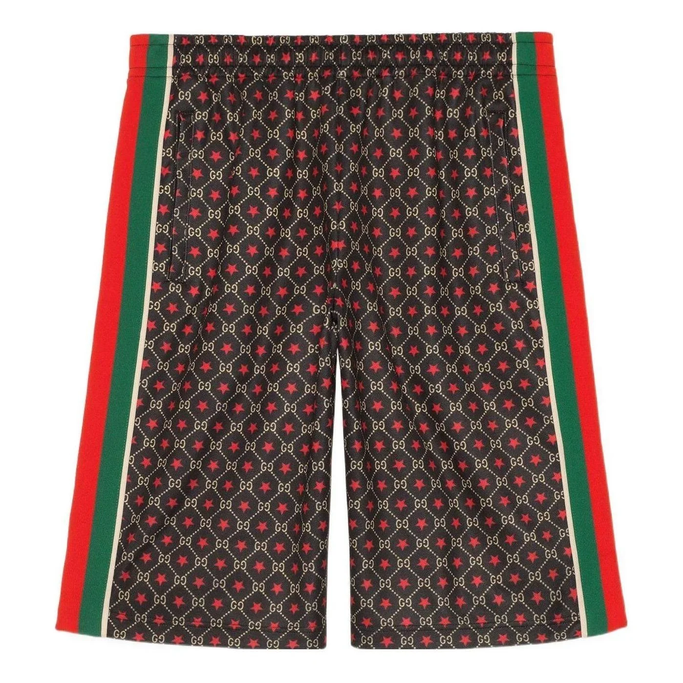 Gucci Star Print Track Shorts 'Brown Green Red' 575736-XJBA6-1145 - 1