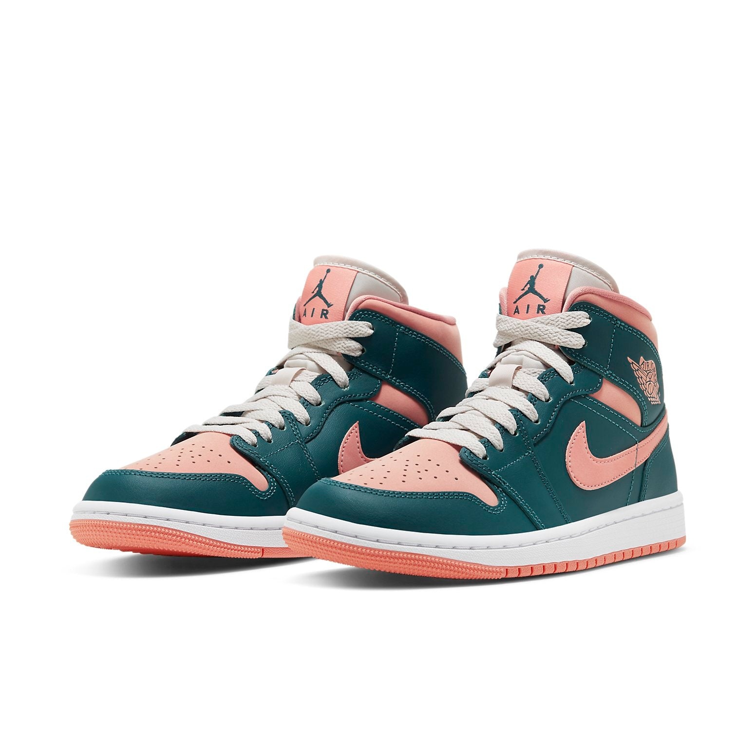 (WMNS) Air Jordan 1 Mid 'Dark Teal Green' BQ6472-308 - 3