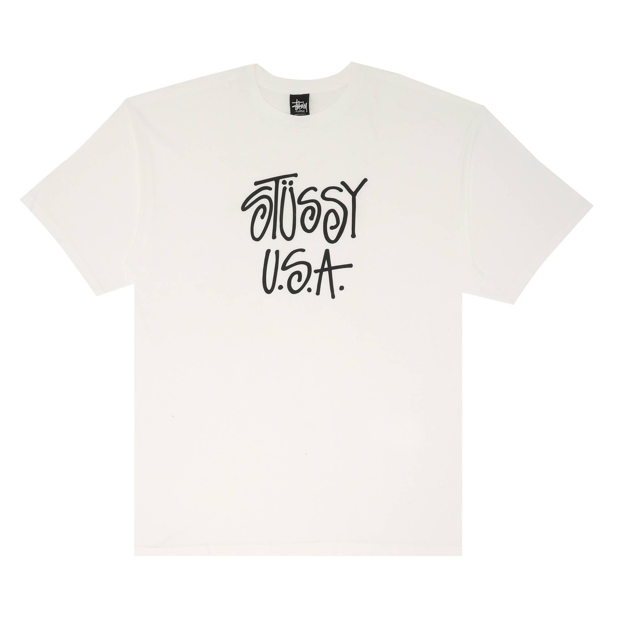 Stussy USA Tee 'White/Black' - 1