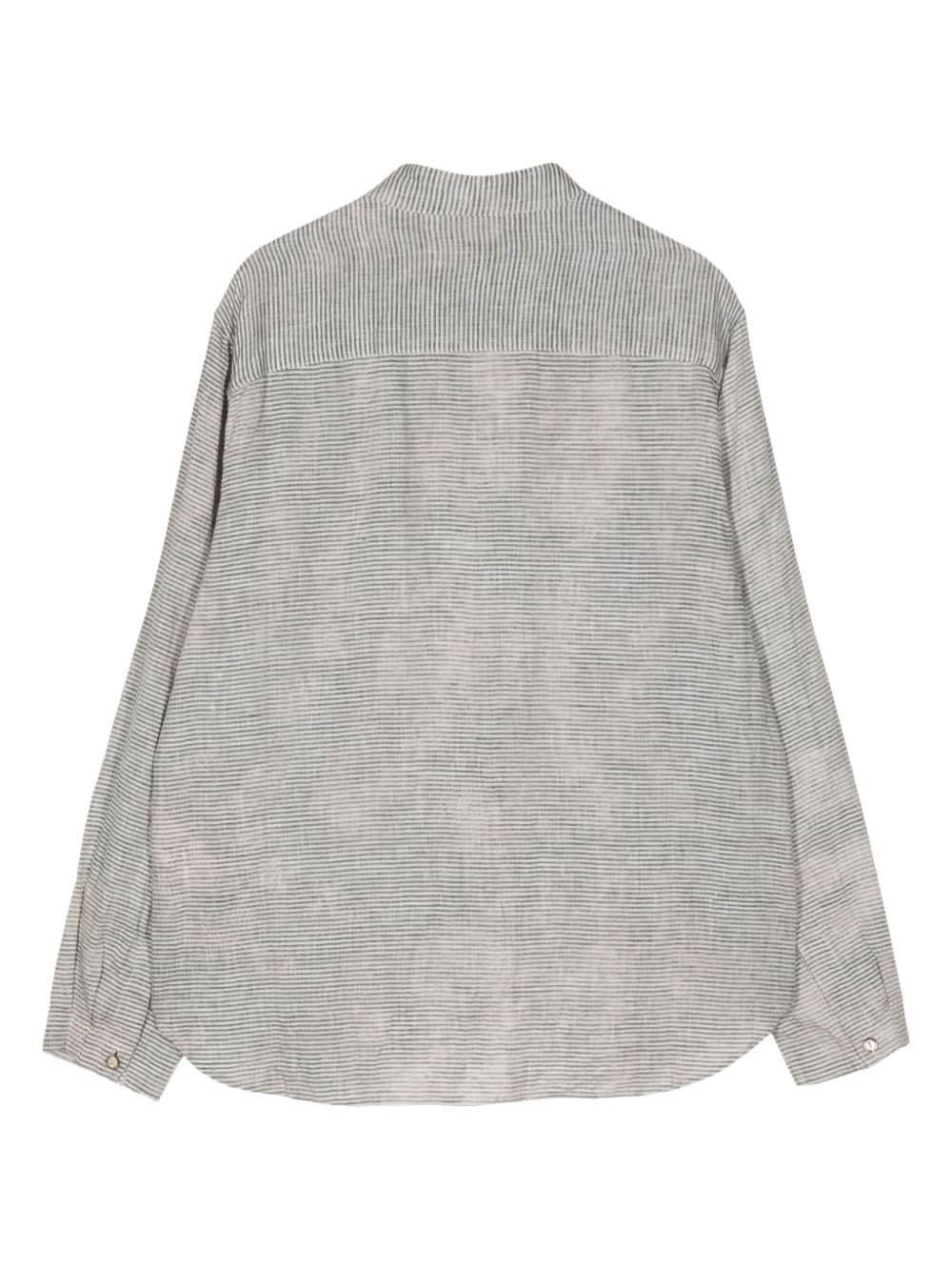 pinstripe linen shirt - 2