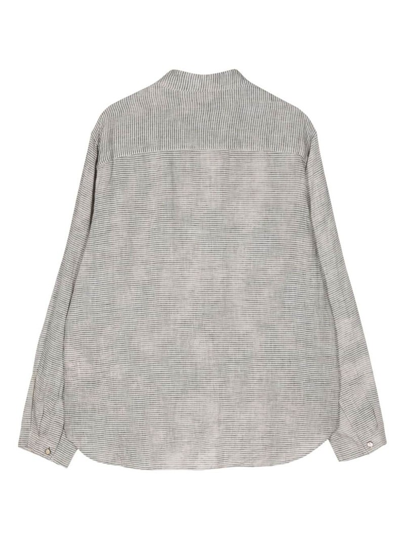 Forme D'Expression pinstripe linen shirt outlook