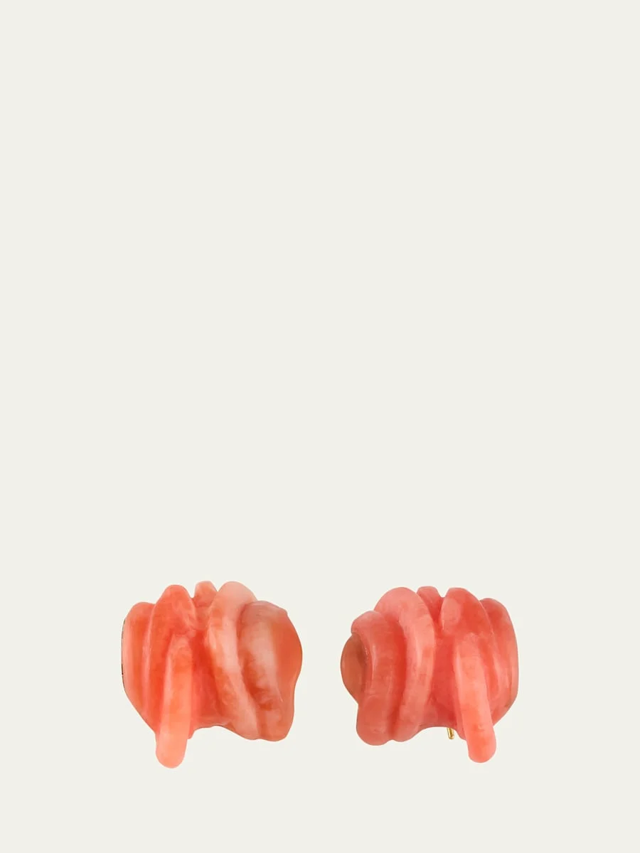 Clash Sterling Silver Bio-Resin Post Earrings - 1