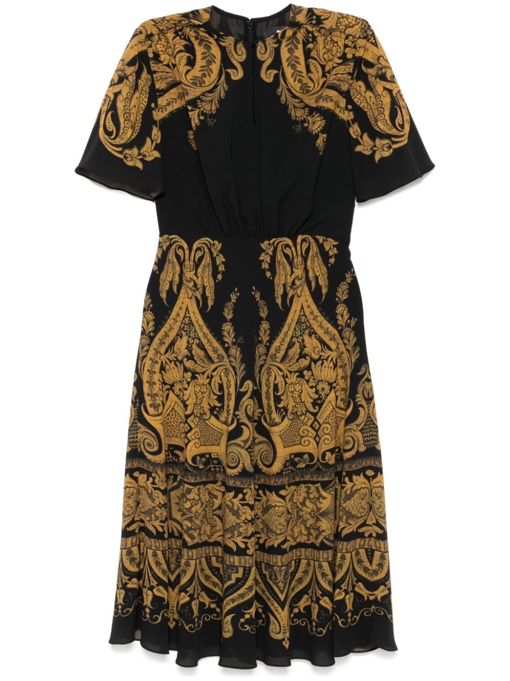 paisley-print midi dress - 1