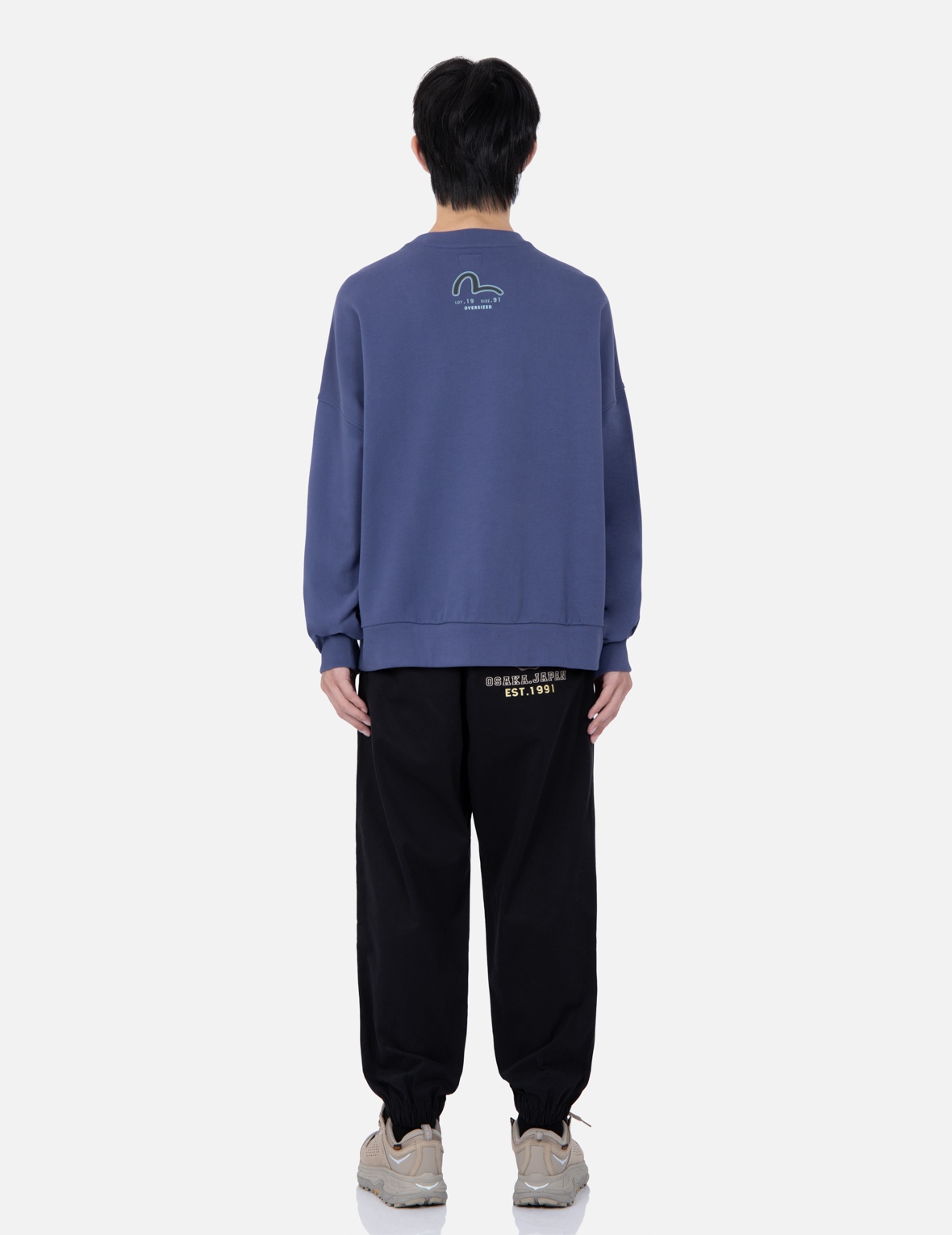 RETRO LOGO PRINT OVERSIZED SWEATSHIRT - 6