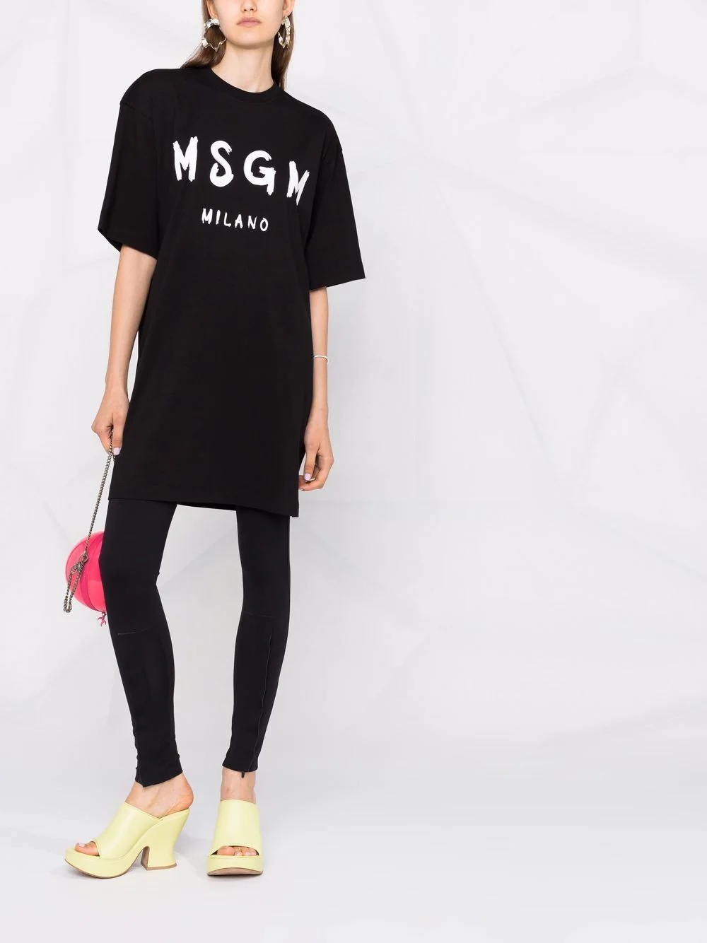logo-printed T-shirt dress - 2
