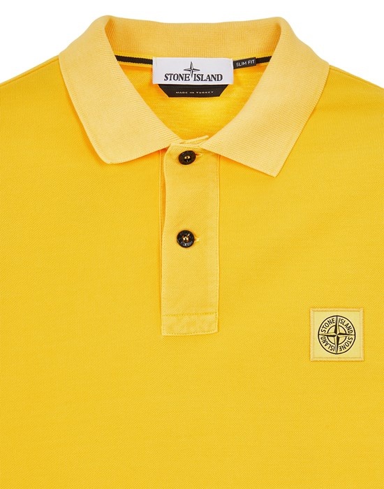 22S67 COTTON PIQUÉ_GARMENT DYED + PIGMENT DYE YELLOW - 3