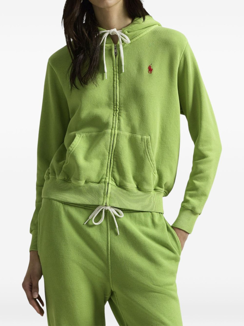 logo-embroidered hoodie 3
