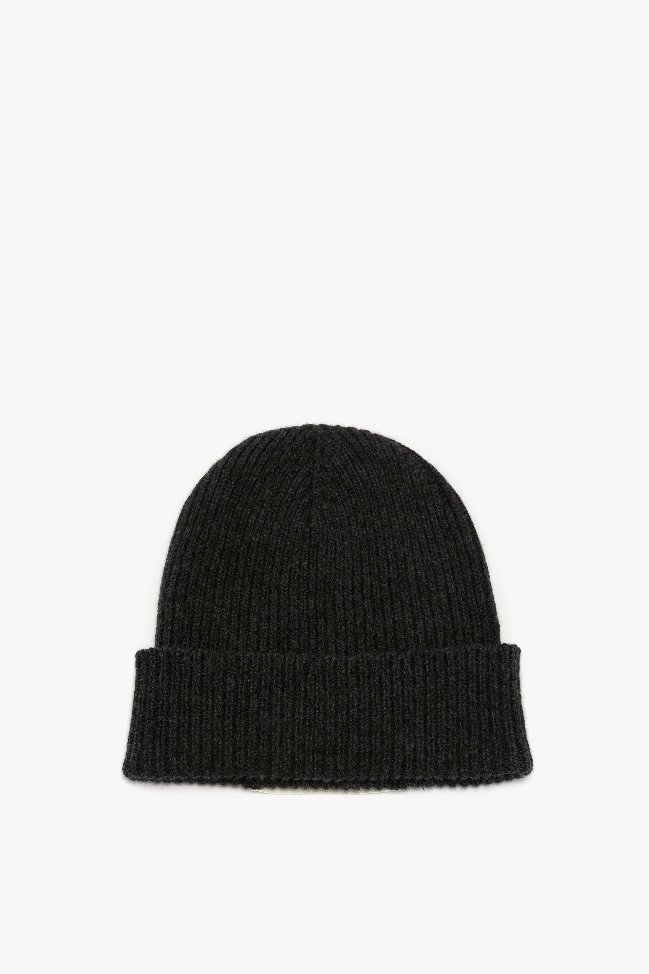 Logo Patch Beanie In Charcoal-Light Blue - 6