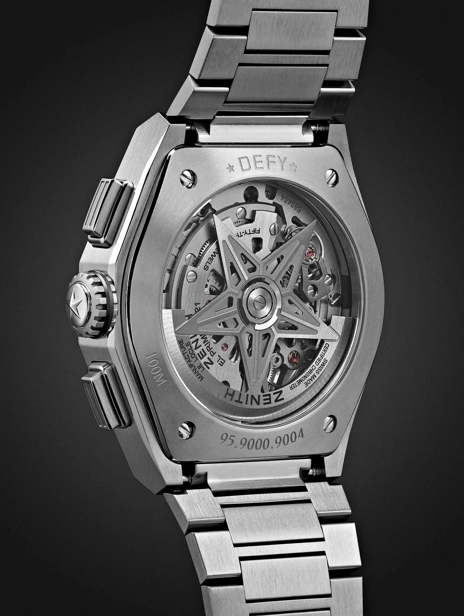 DEFY El Primero 21 Chronograph 44mm Brushed-Titanium Watch, Ref. No. 95.9000.9004/78.M9000 - 5