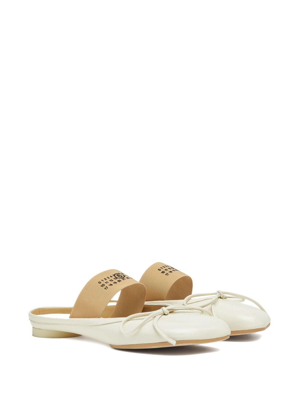 Anatomic numbers-strap ballerina shoes - 2